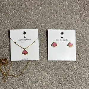 Kate Spade Pink Spade Jewelry Set! NWT!